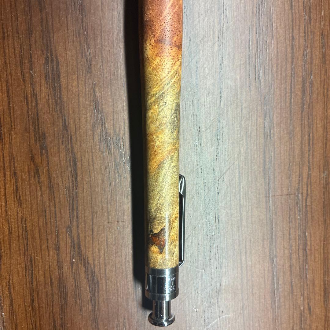 工房楔　シャープペンシル　花梨紅白