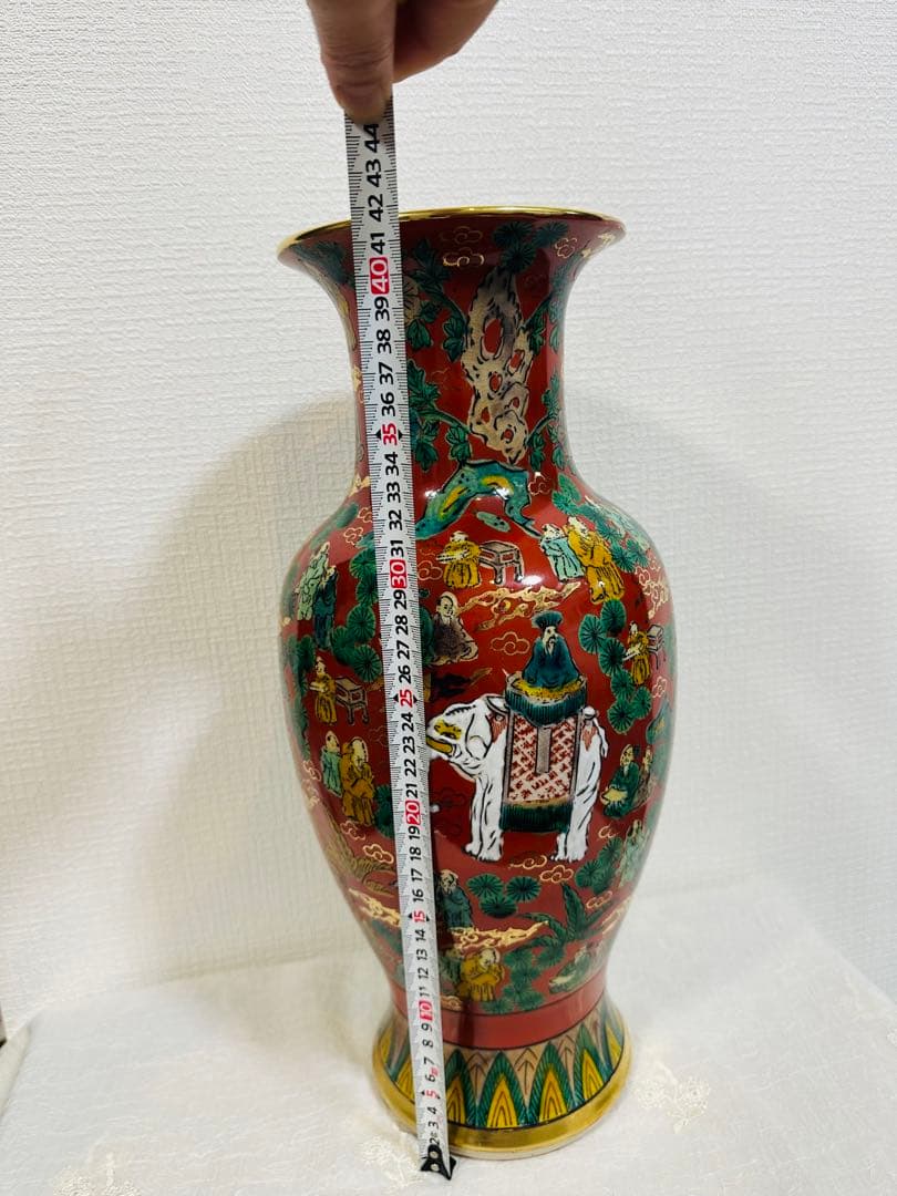 九谷燒 木米 花瓶 新品未使用品