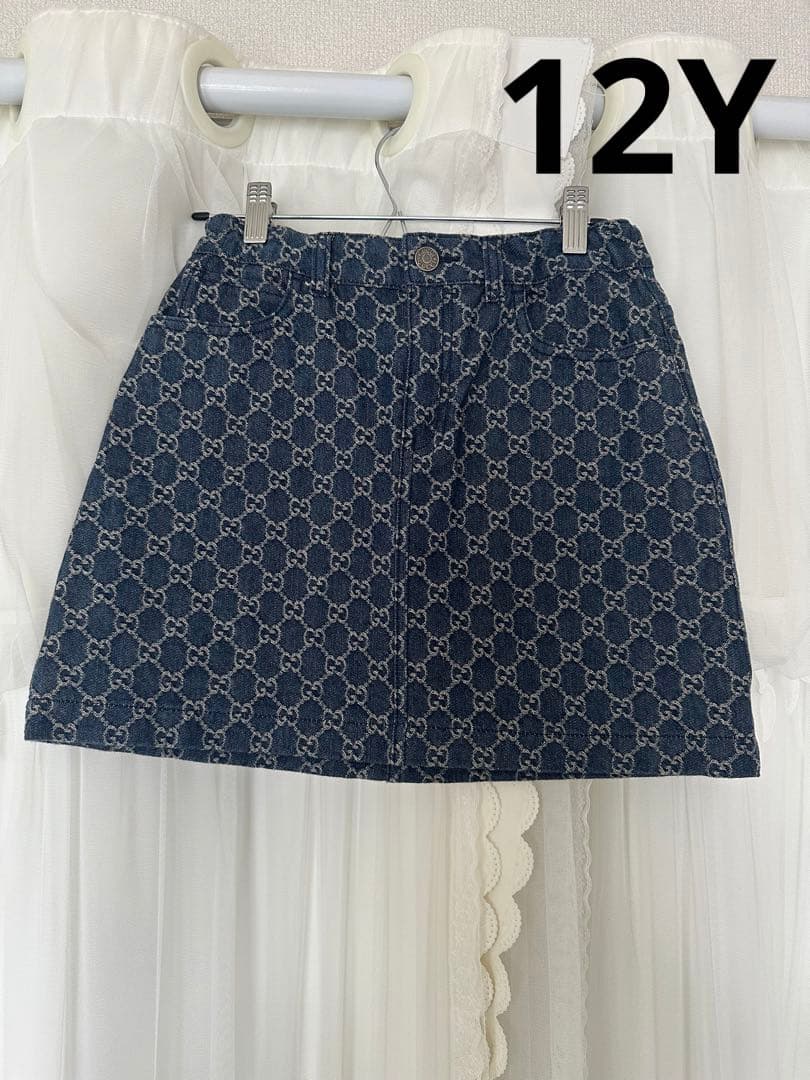 GUCCI グッチチルドレン デニムスカート　12Y