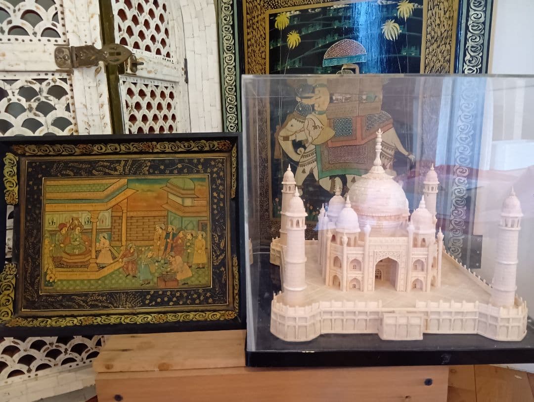 タージ-マハル ミニチュア置物　マハラジャおぼん　アンティーク ハンドメイド