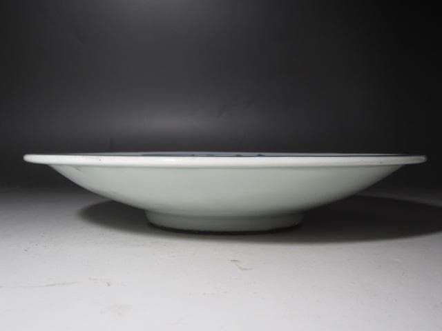 ★　古伊万里　染付龍図皿　味わい深い一品です★x306