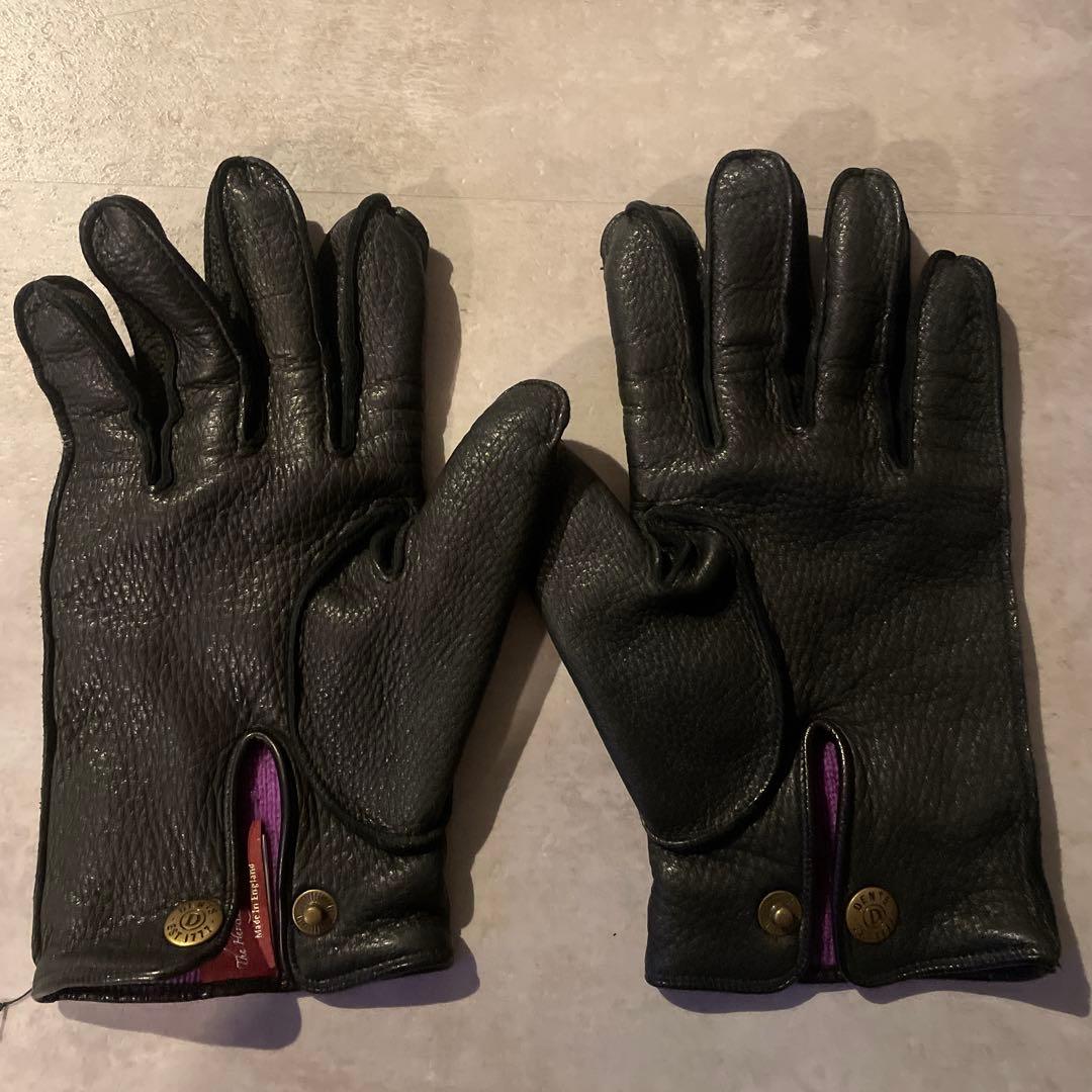 DENTS レザーグローブ　手袋　ブラック