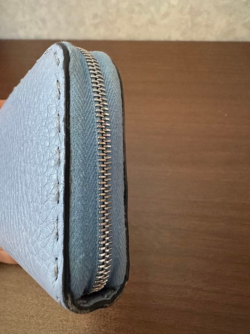 FENDI フェンディ レザー ケース ブルー系