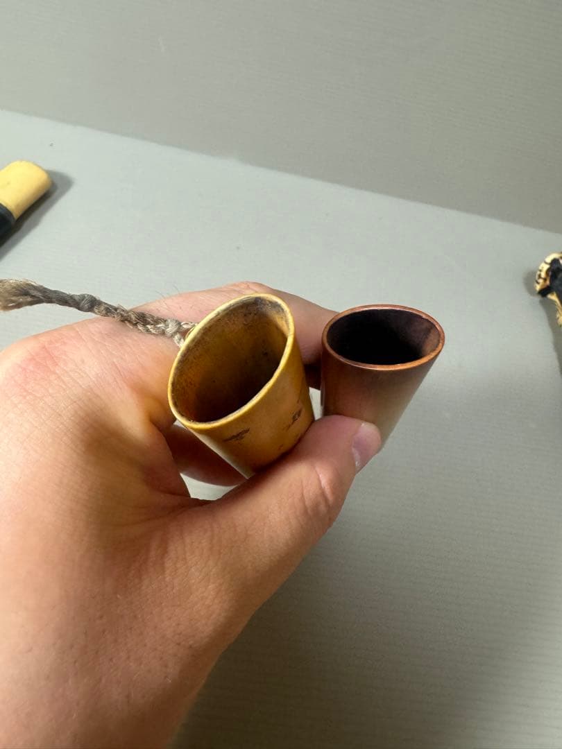 2124 時代物　煙道具　煙草入れ　キセル　2本
