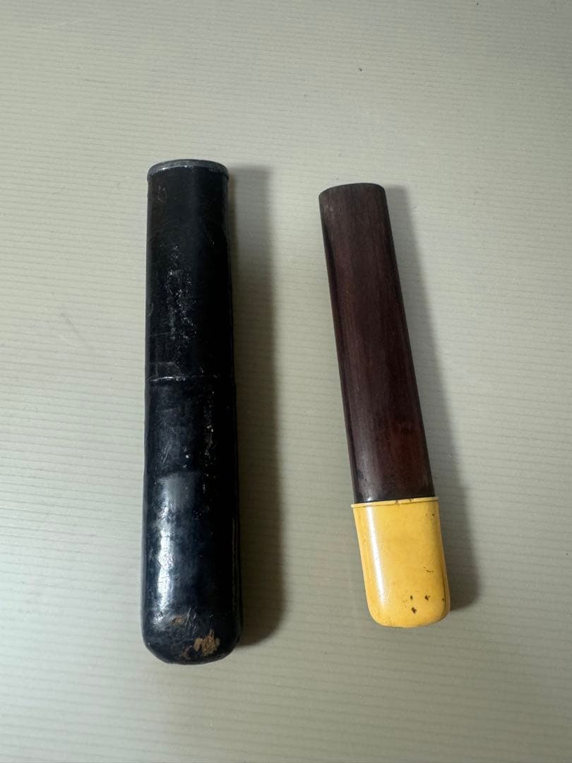 2124 時代物　煙道具　煙草入れ　キセル　2本