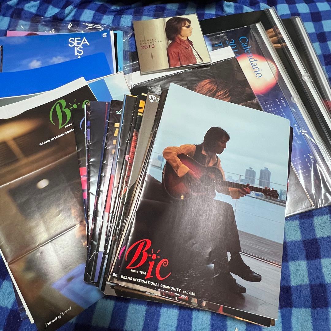 角松敏生　ファンクラブ会報63部&カレンダー5部他チラシ、ファイル