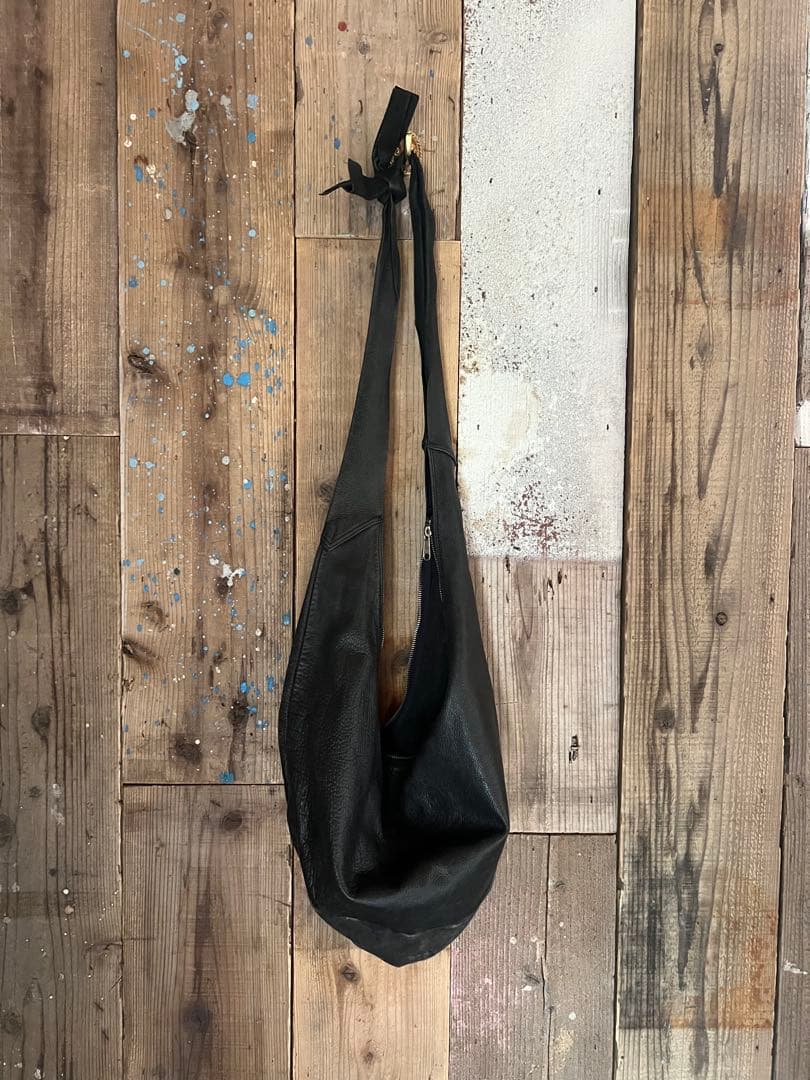 【希少】 ワールズエンド 本革×スウェード バナナバック 黒