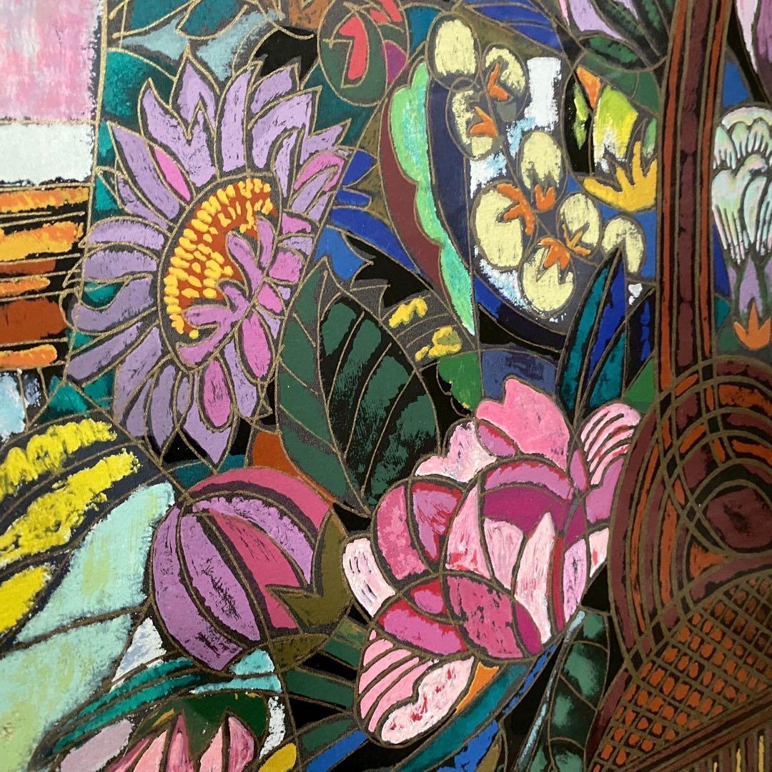 ザン・ホンビン リトグラフ 額縁 インテリア アンティーク