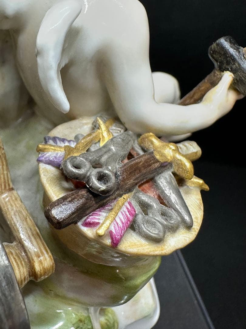 マイセン　「木の下の天使」　高さ20cm トヒチ　東ゆ7-0217⭐︎2