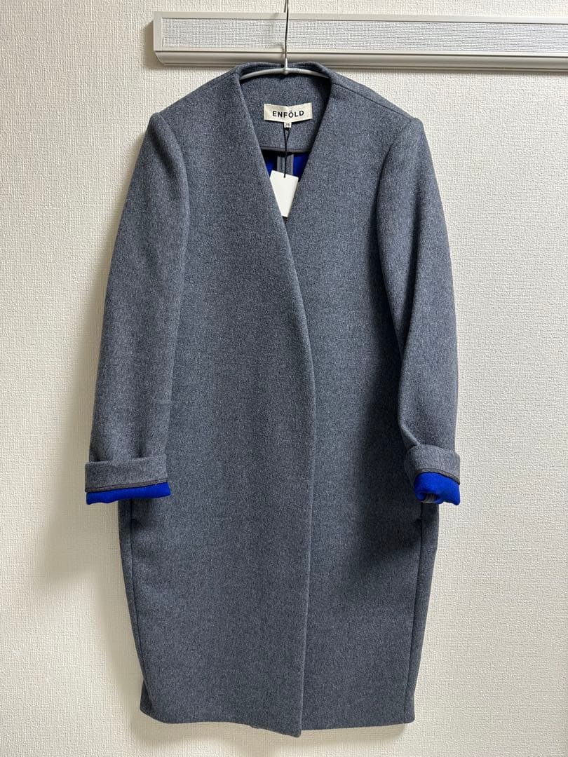 ENFOLD ノーカラー チェスターコート 36新品未使用