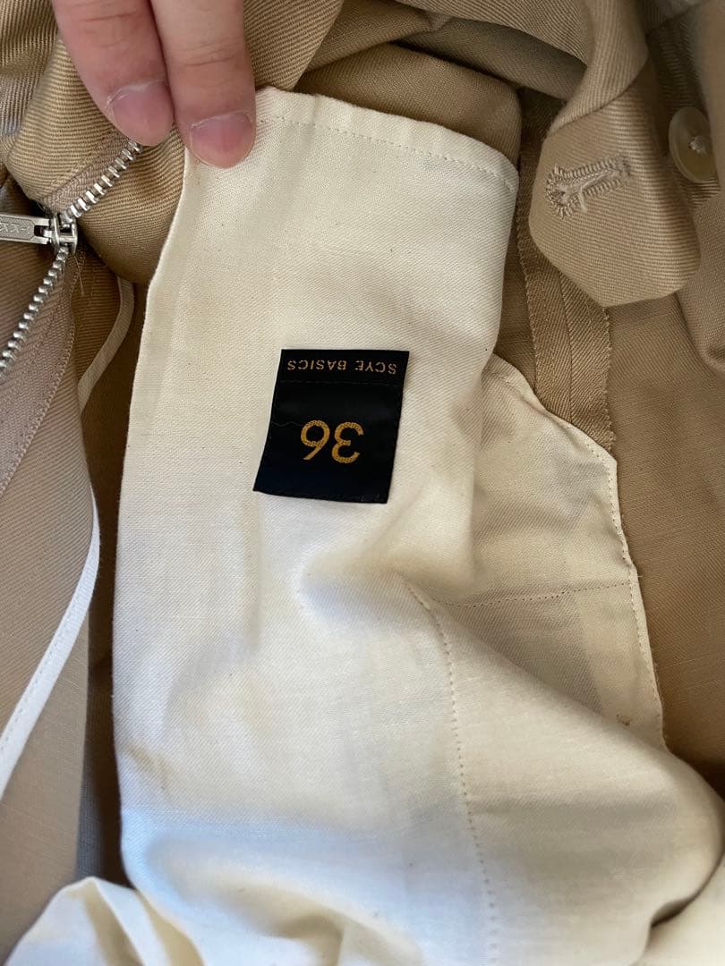 SCYE BASICS チノパン サイズ36 ベージュ