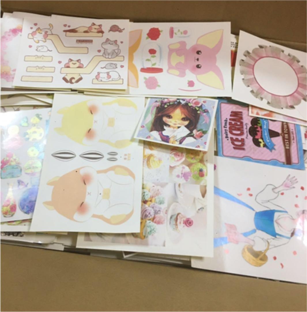 【B】 大容量　海外　A4ペーパー　ステッカー　セット