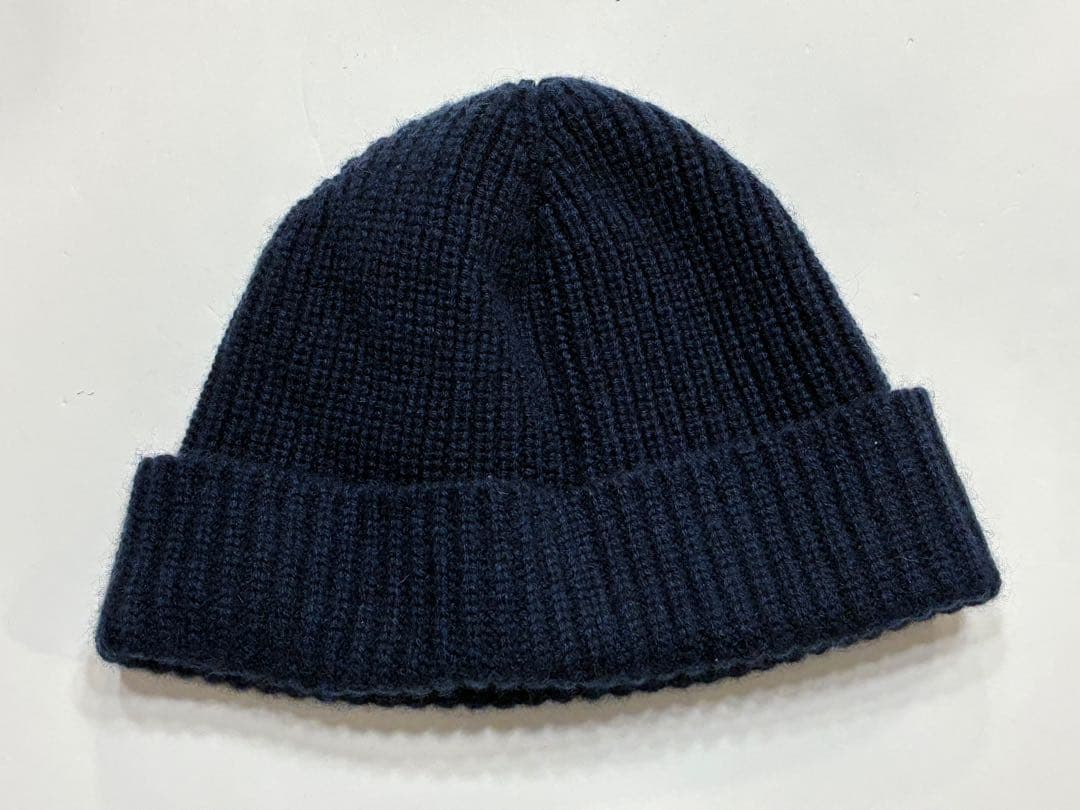 セリーヌ　カシミヤ　ニット帽　紺