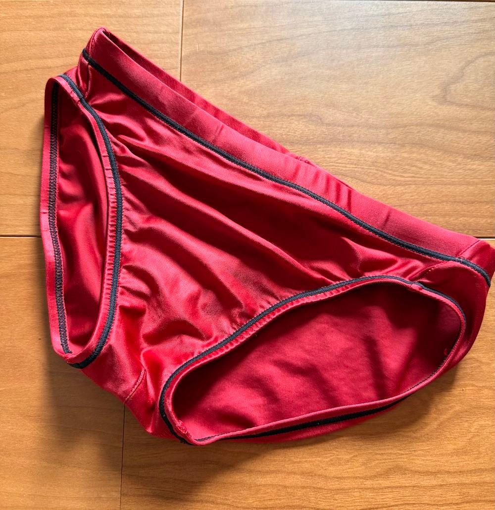 asics 初期スプラッシャーS 超光沢 レッド 140サイズ 競泳水着 競パン