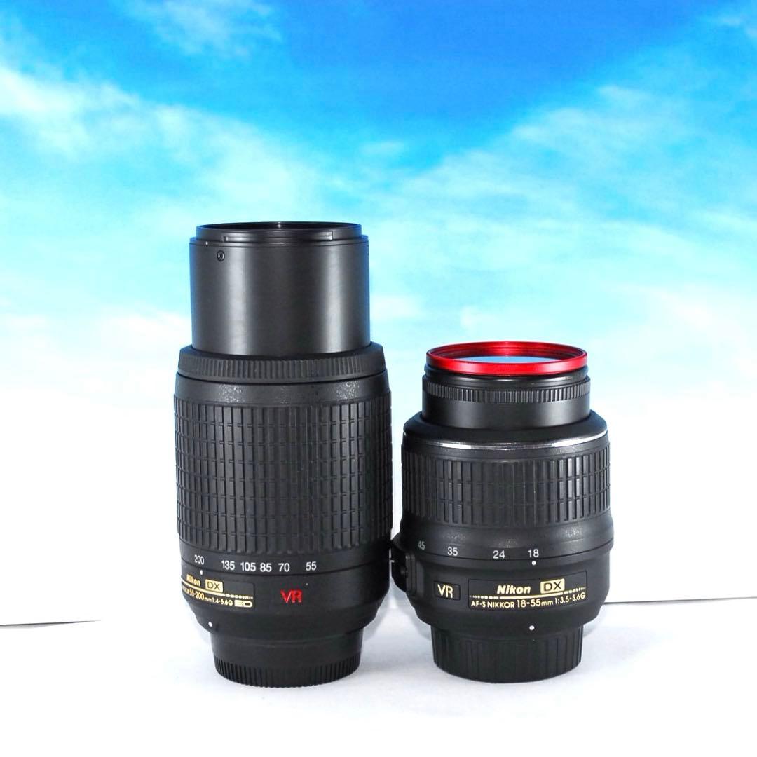 ❤️Nikon レンズ2本セット❤️18-55mm ＋ 55-200mm✨動作良好✨