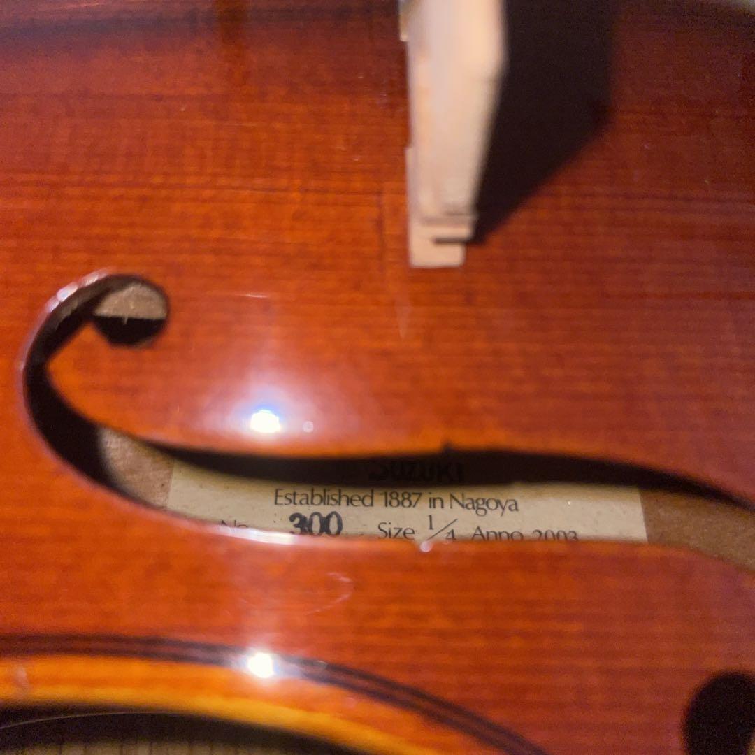 SUZUKI バイオリン No.300 1/4サイズ Anno 2003 虎杢