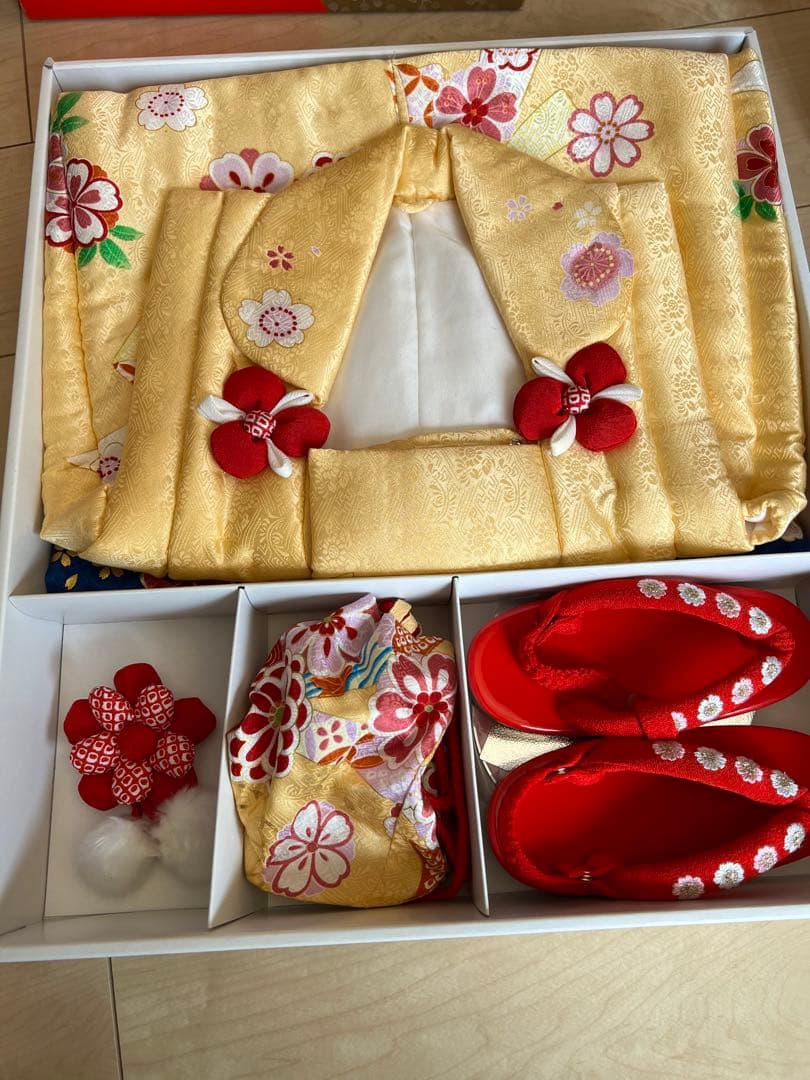 値下げ中　3歳女児　七五三着物セット　正絹