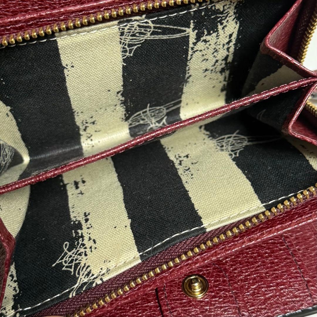 Vivienne Westwood バーガンディ 三つ折り財布