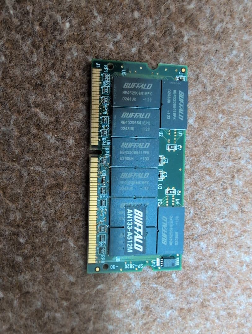 メモリー BUFFALO AN133-A512M 512MB SDRAM