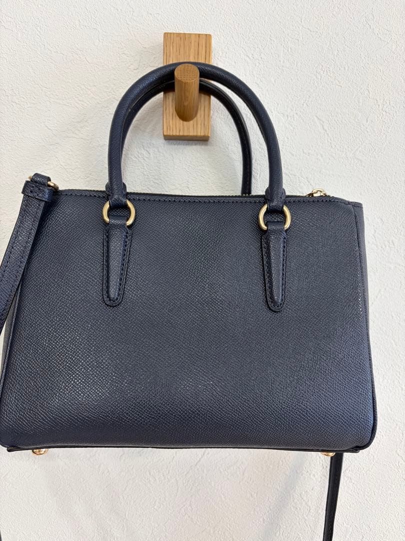 COACH ネイビー ハンドバッグ