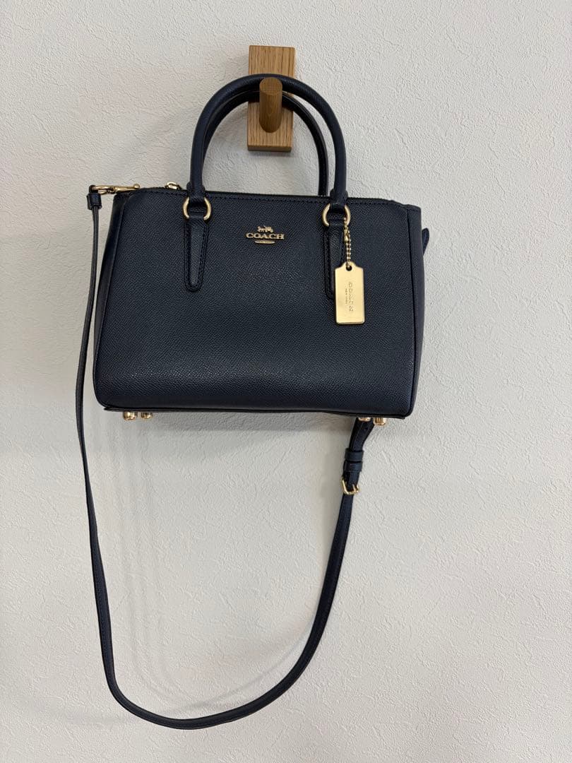 COACH ネイビー ハンドバッグ