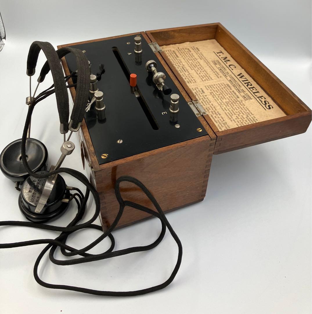 値下げしました！ 鉱石ラジオ　 T.M.C Wireless ヘッドホーン付