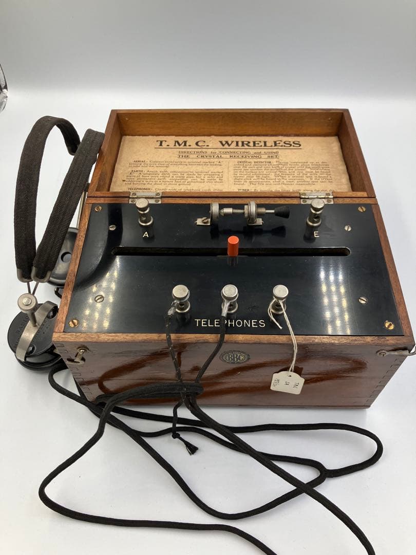 値下げしました！ 鉱石ラジオ　 T.M.C Wireless ヘッドホーン付