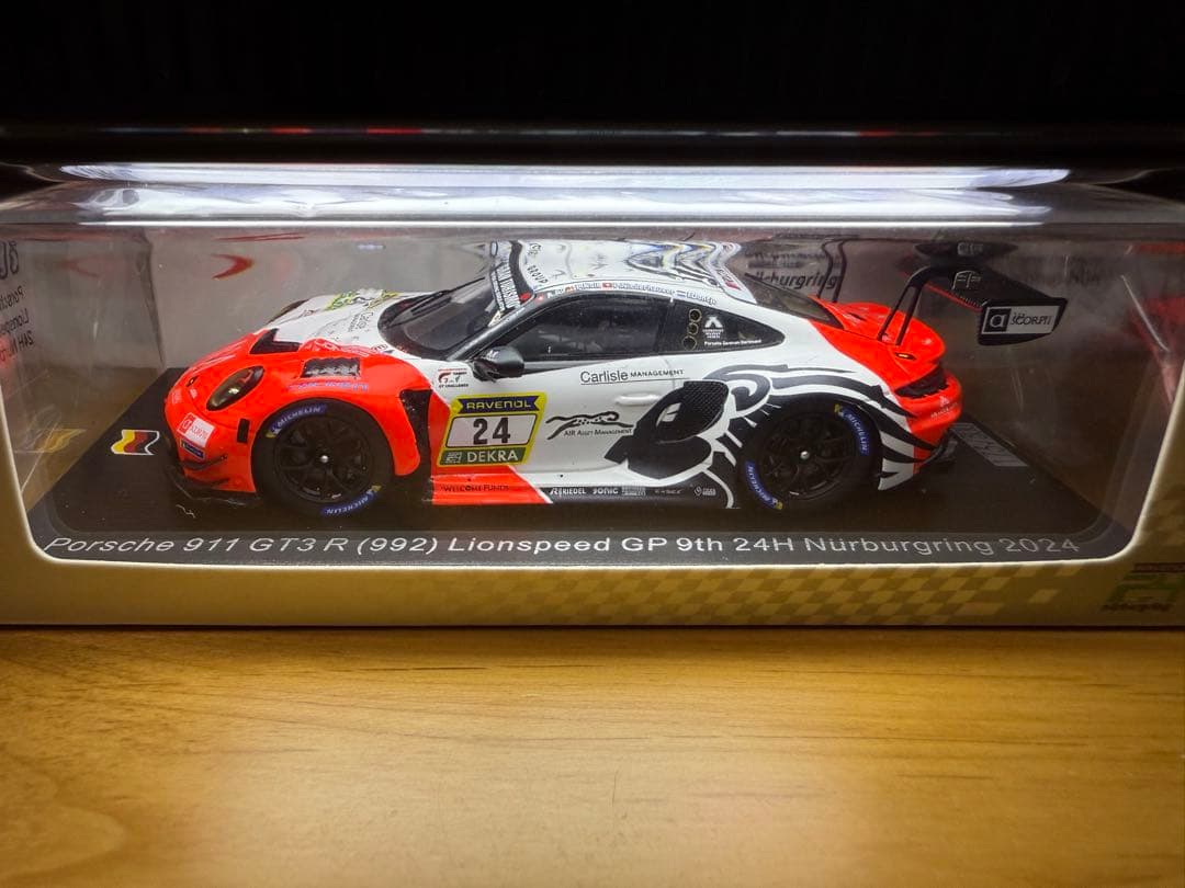 ミニカー 1/43 Porsche 911 GT3 R Lionspeed GP #24