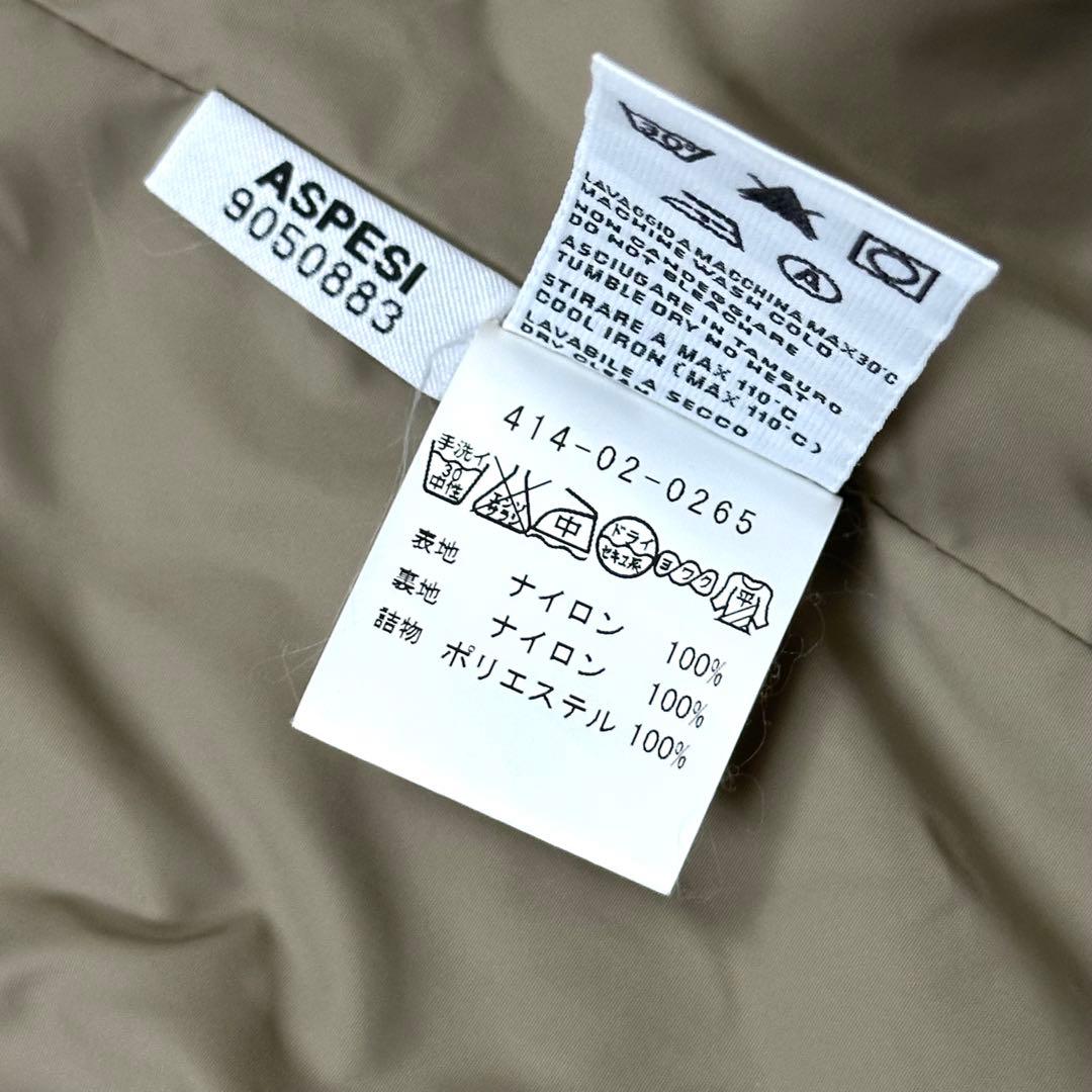 ASPESI パファージャケット パーカー 中綿 テーラードジャケット アスペジ