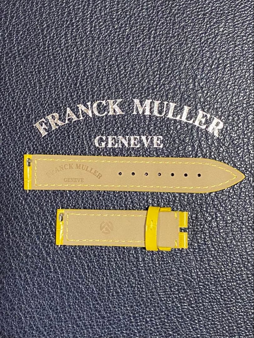 16mm フランクミュラー 純正 イエロー ストラップ ベルト
