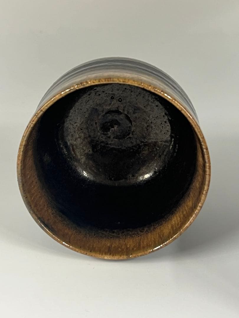 古美術　黒釉茶碗　在銘 M—4