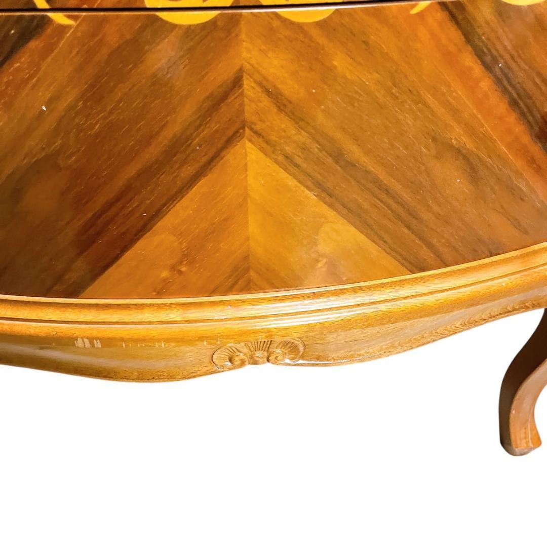 【★希少★】おしゃれ　イタリア製　象嵌　5段　チェスト　猫脚　アンティーク　家具