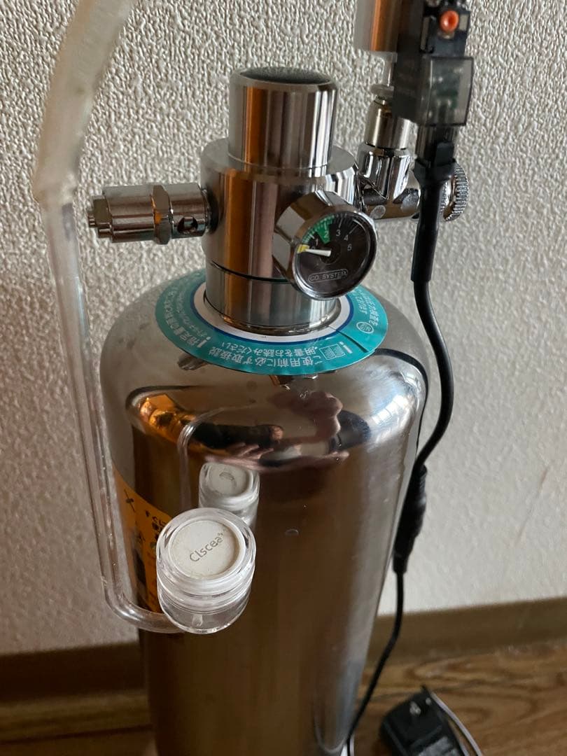 Clscea 水槽用化学反応式CO2ジェネレーターセットG600S2Ｌ電磁弁付き