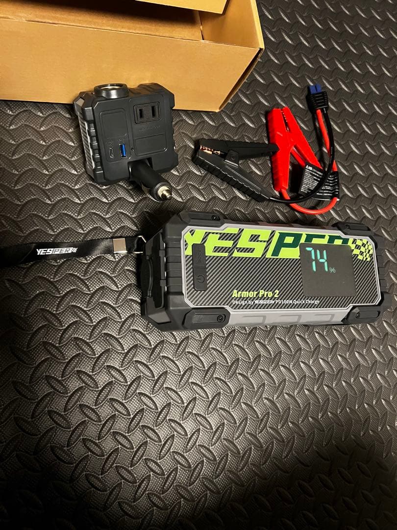 大容量モバイルバッテリー ジャンプスターター 12V サブバッテリー キャンプに