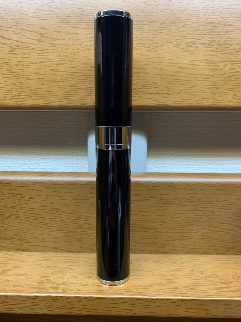 【筆記確認】セーラー 万年筆 長原宣義作 長刀研ぎ 竹万年筆 純金プレート付き