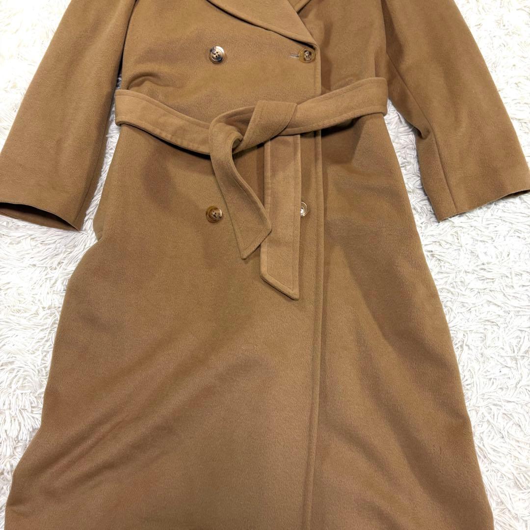 【極美品】マダムニコル キャメル カシミア100% ダブルチェスターコート M