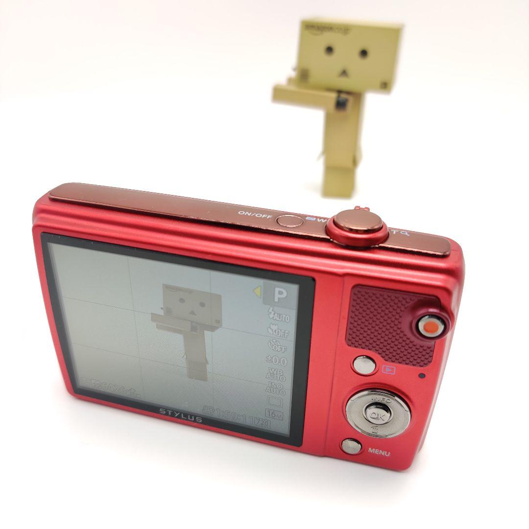 【やや訳あり】 OLYMPUS コンデジ STYLUS VR-370 RED