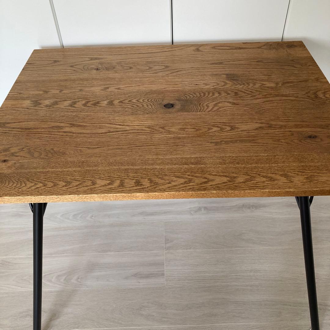 モモナチュラル　木製ダイニングテーブル