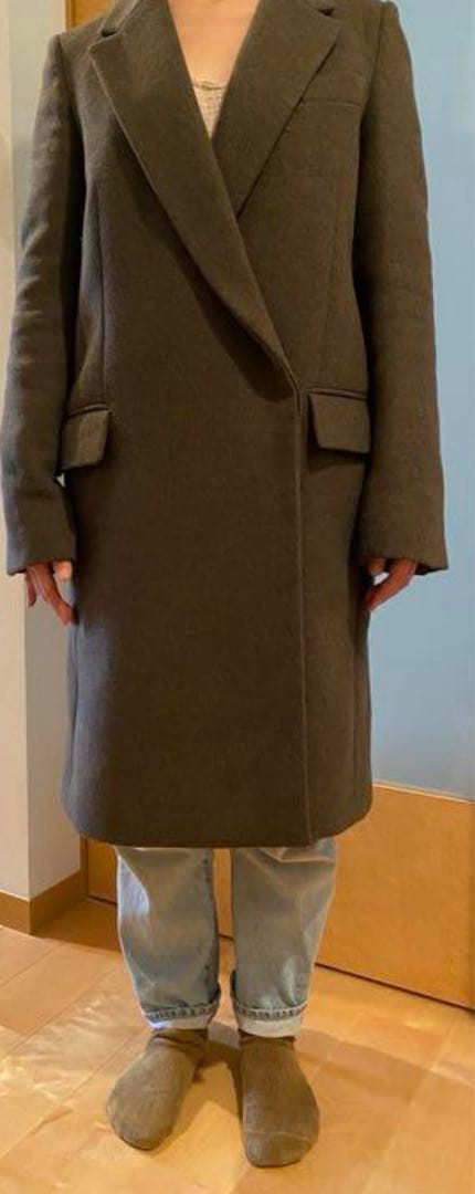 ステラマッカートニーチェスターコート カーキ色