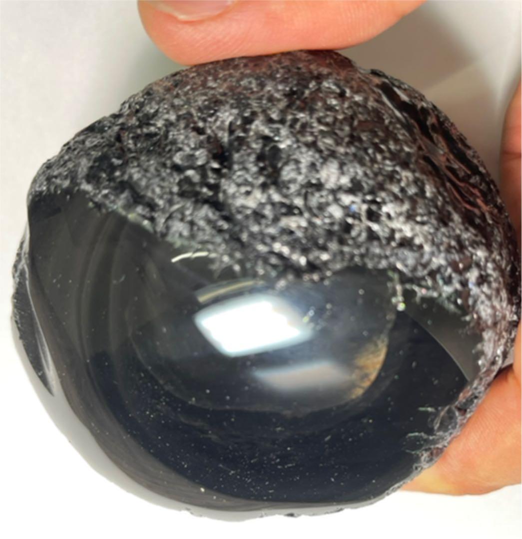 研磨品　十勝石玲瓏　ゴールデンレインボーオブシディアン