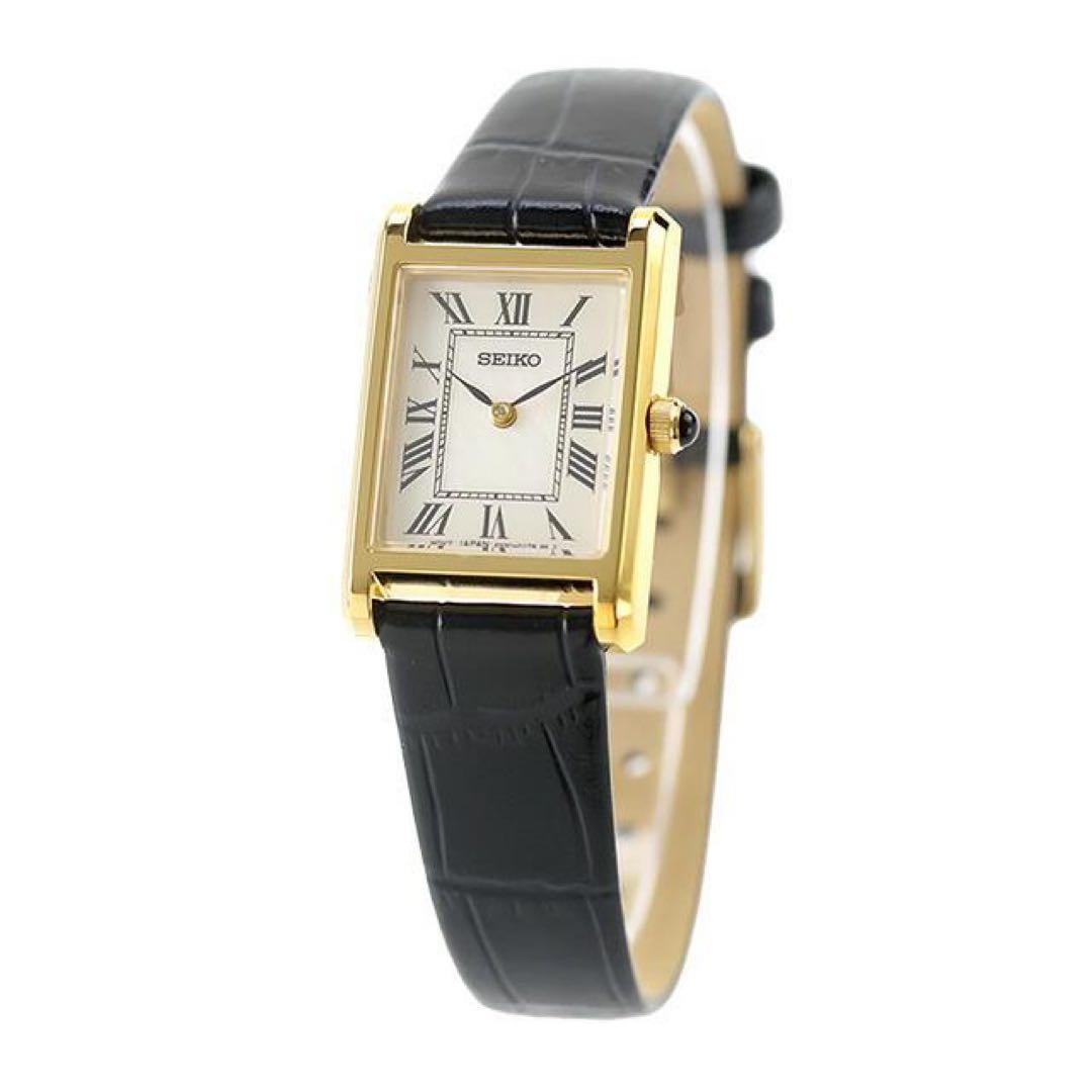 セイコー　ナノユニバース　SSEH026 ブラック　ゴールド　腕時計