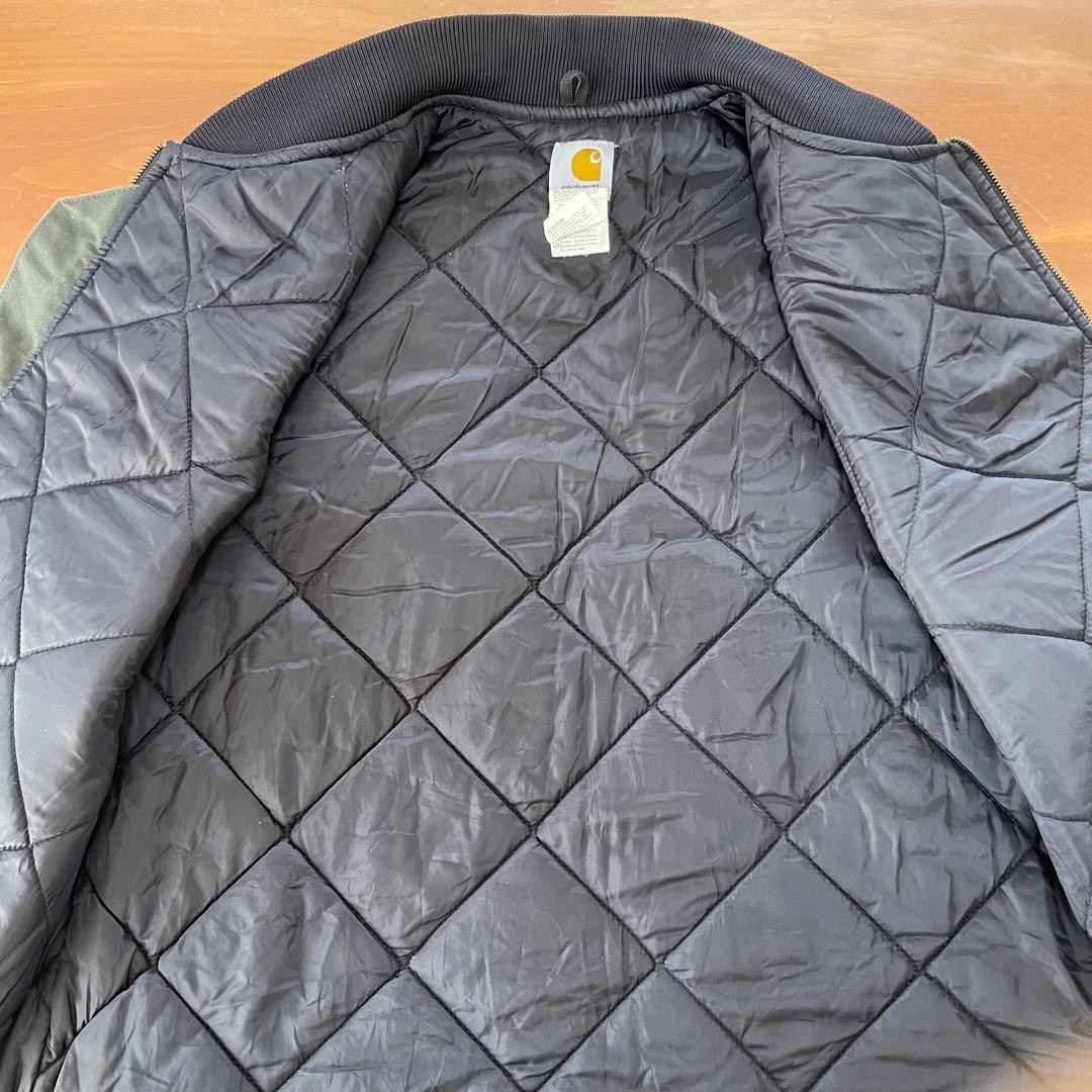 ★carhartt vtg ダックベスト グリーン系　Lサイズ