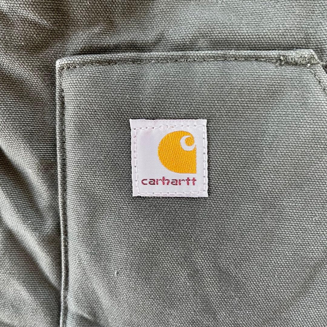 ★carhartt vtg ダックベスト グリーン系　Lサイズ