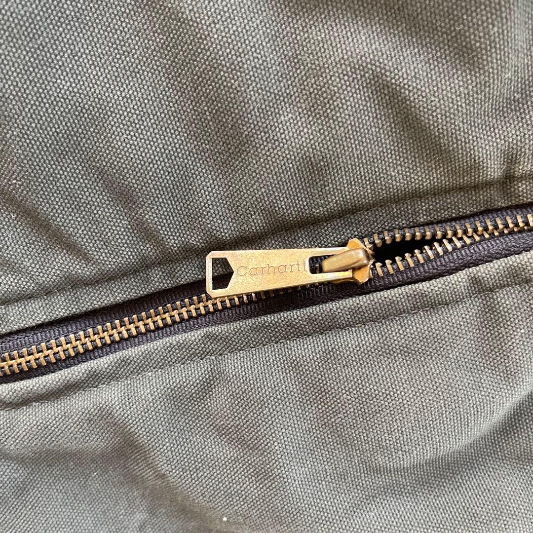 ★carhartt vtg ダックベスト グリーン系　Lサイズ