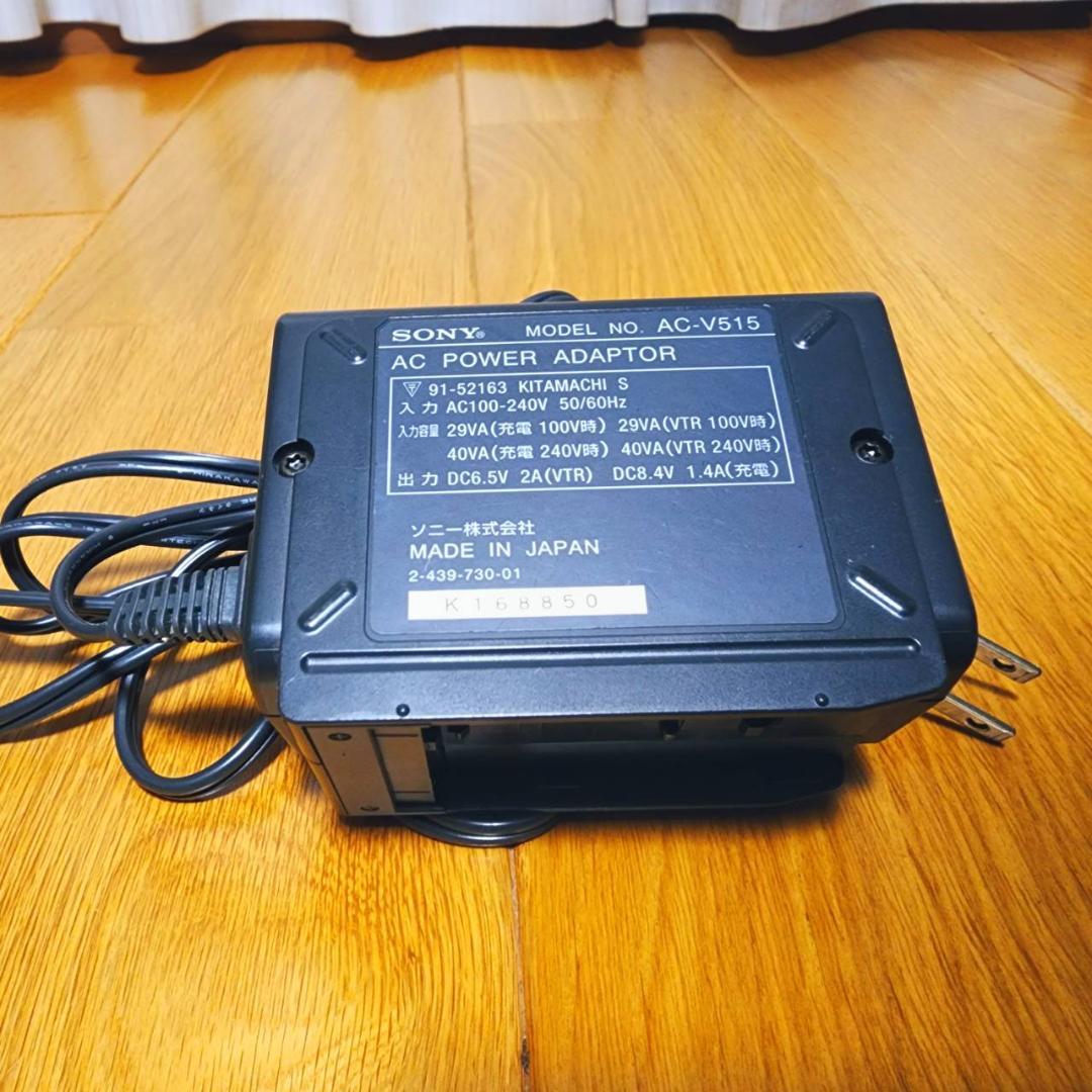 【動作確認済】SONY Hi8 高画質 8ミリ ビデオカメラ ACアダプタセット