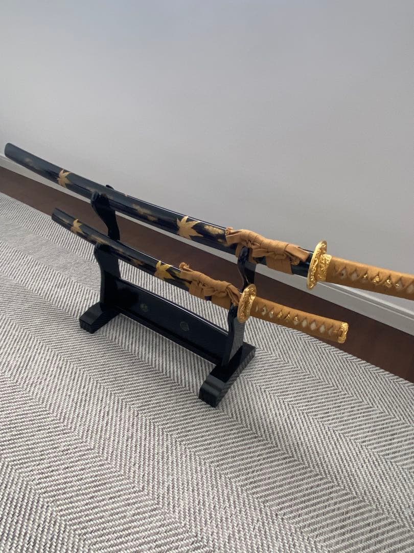 黒金装飾の刀 2本セット