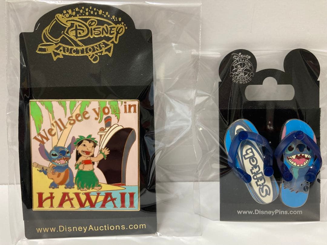 Disney スティッチ ハワイ ピンバッジセット