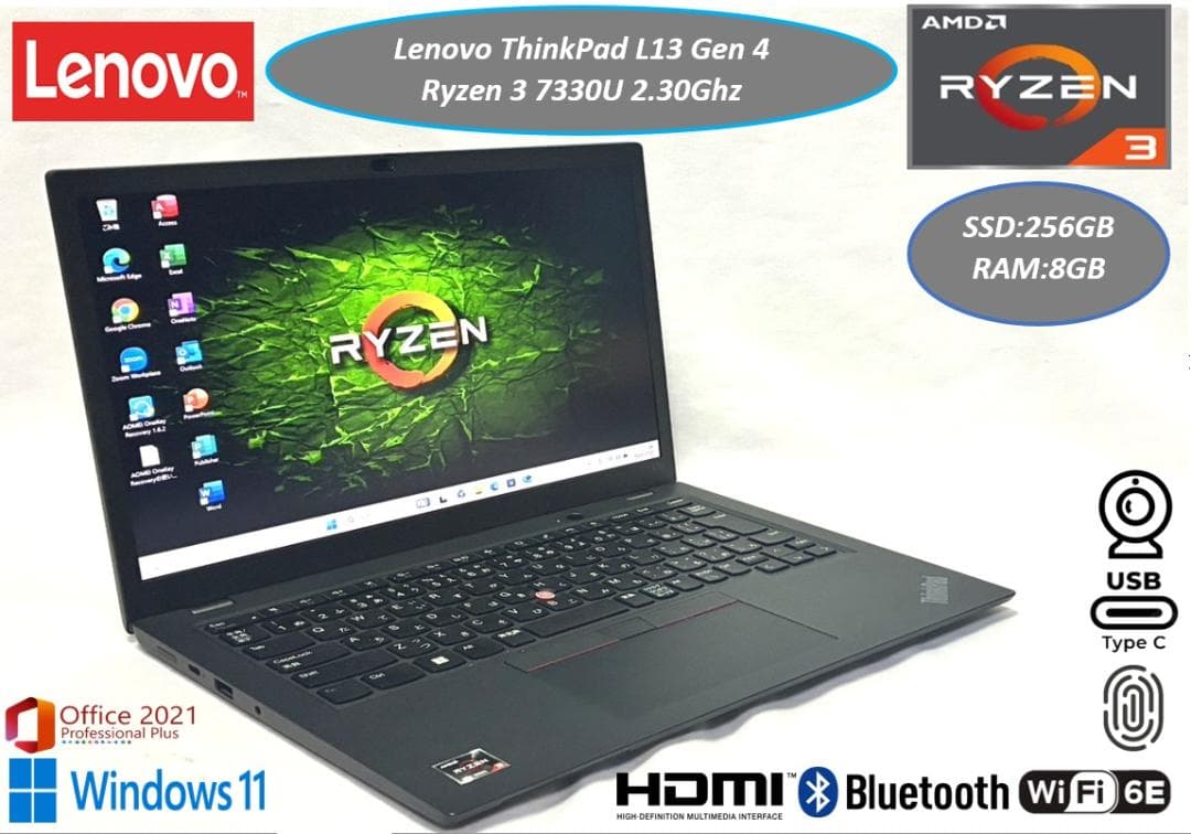 超美品 2023年 ThinkPad L13 Gen4 Ryzen 7000