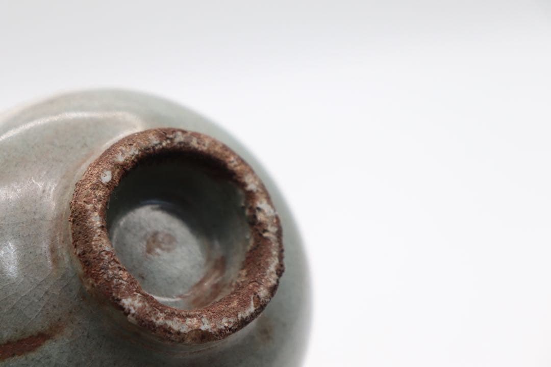 朝鮮　粉青釉　魚紋徳利　訳あり　送料込み0522