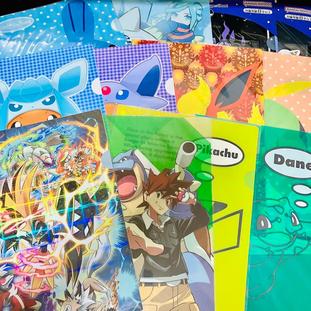 非売品ポケモン クリアファイルまとめ売り ポケモンセンター限定 一番くじ レトロ